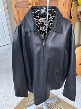 Golden Bear Black-leather Jacket. Excellent condition.